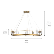 Load image into Gallery viewer, Rosalind 50&quot; Chandelier (3 Finishes)
