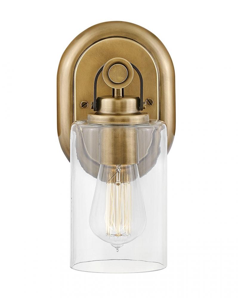 Medium Single Light Vanity - Brass