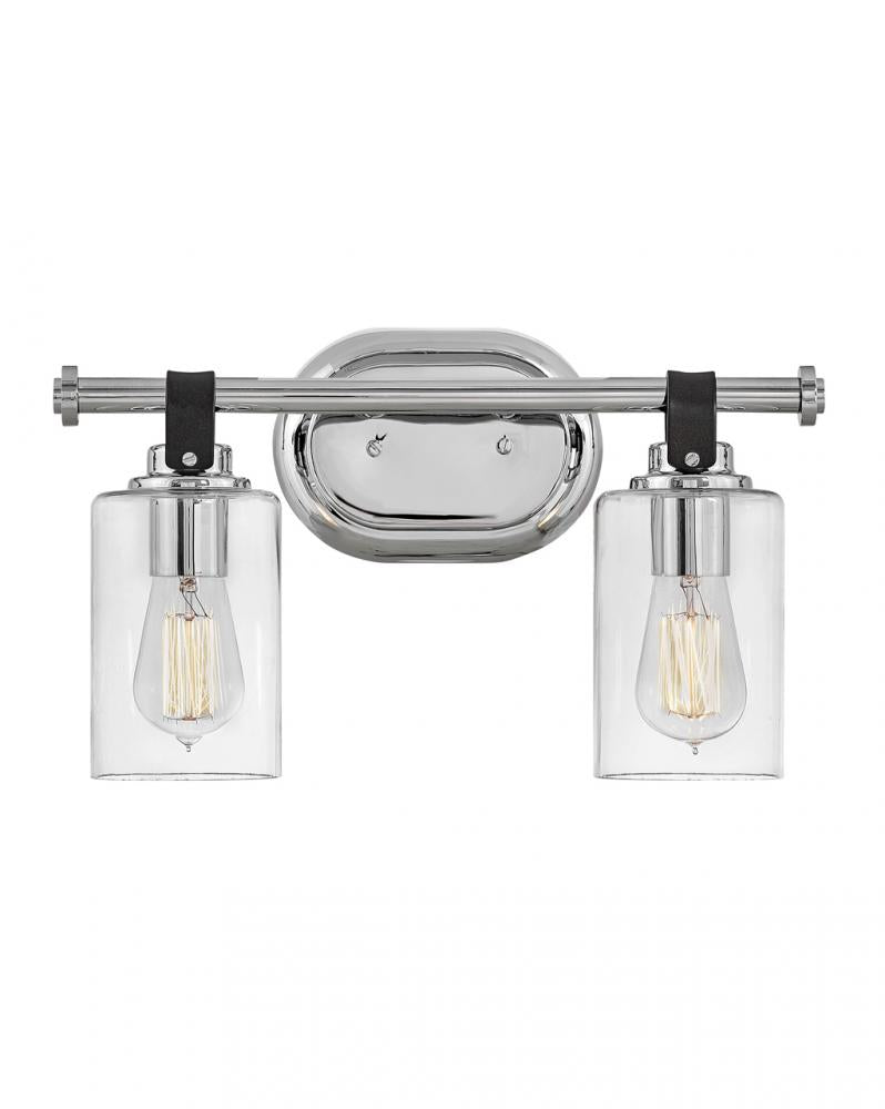 Small Two Light Vanity - Chrome