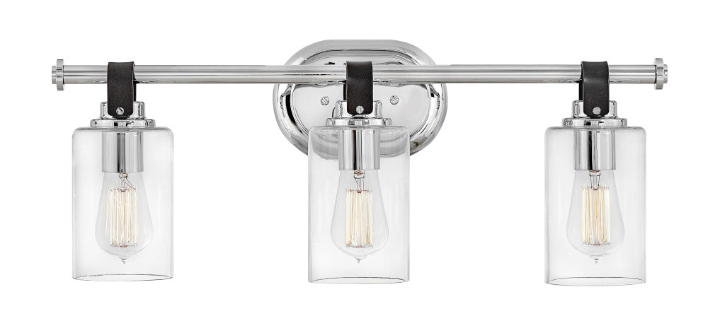 Medium Three Light Vanity - Chrome
