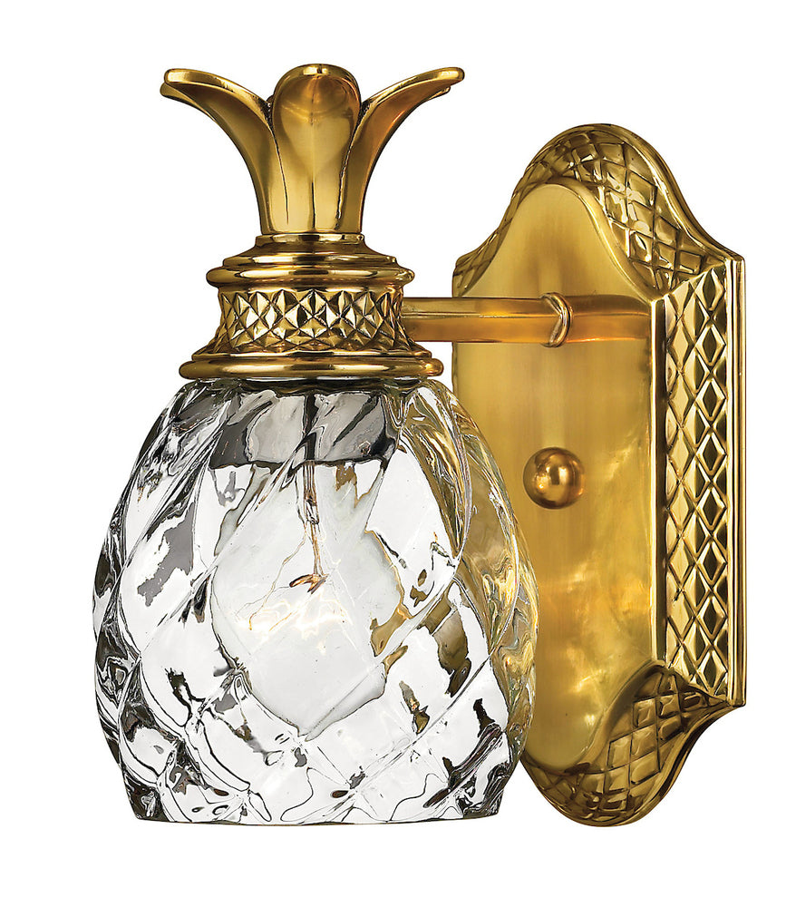 Small Single Light Vanity - Brass