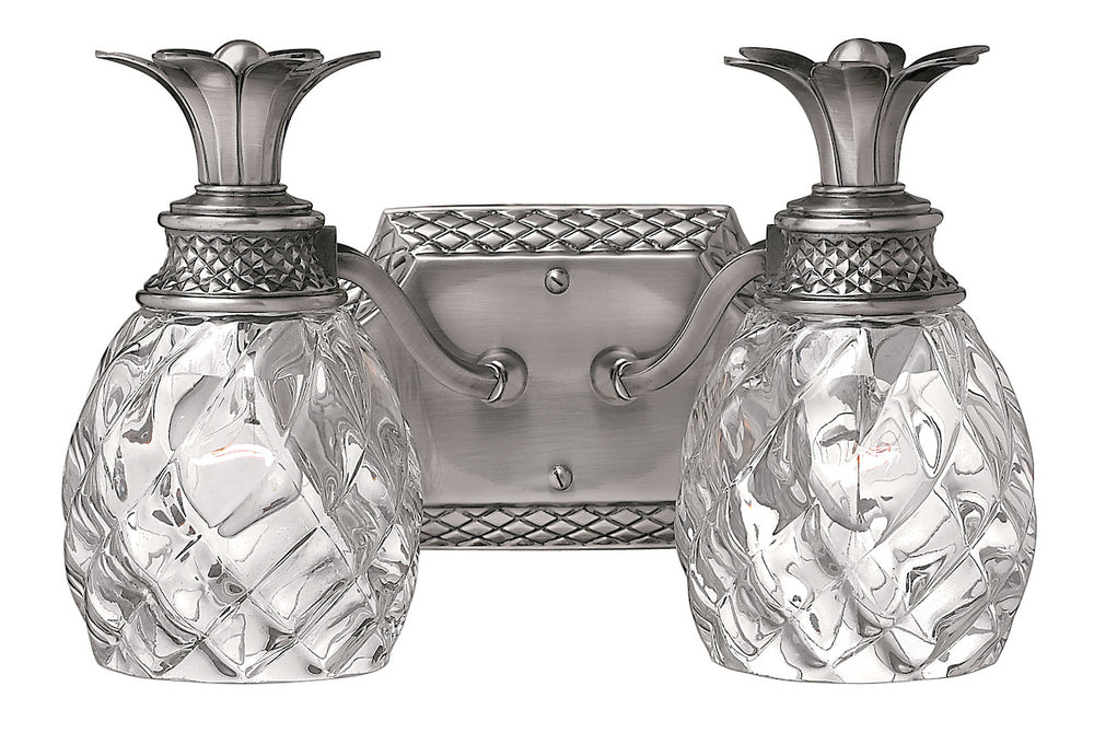 Small Two Light Vanity - Nickel