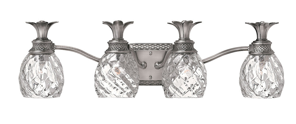Large Four Light Vanity - Nickel