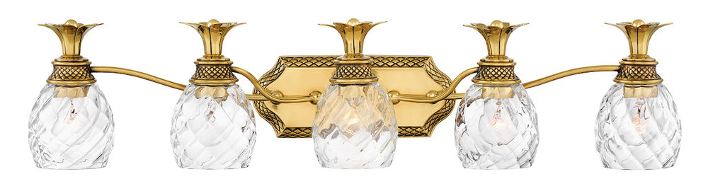 Extra Large Five Light Vanity - Brass