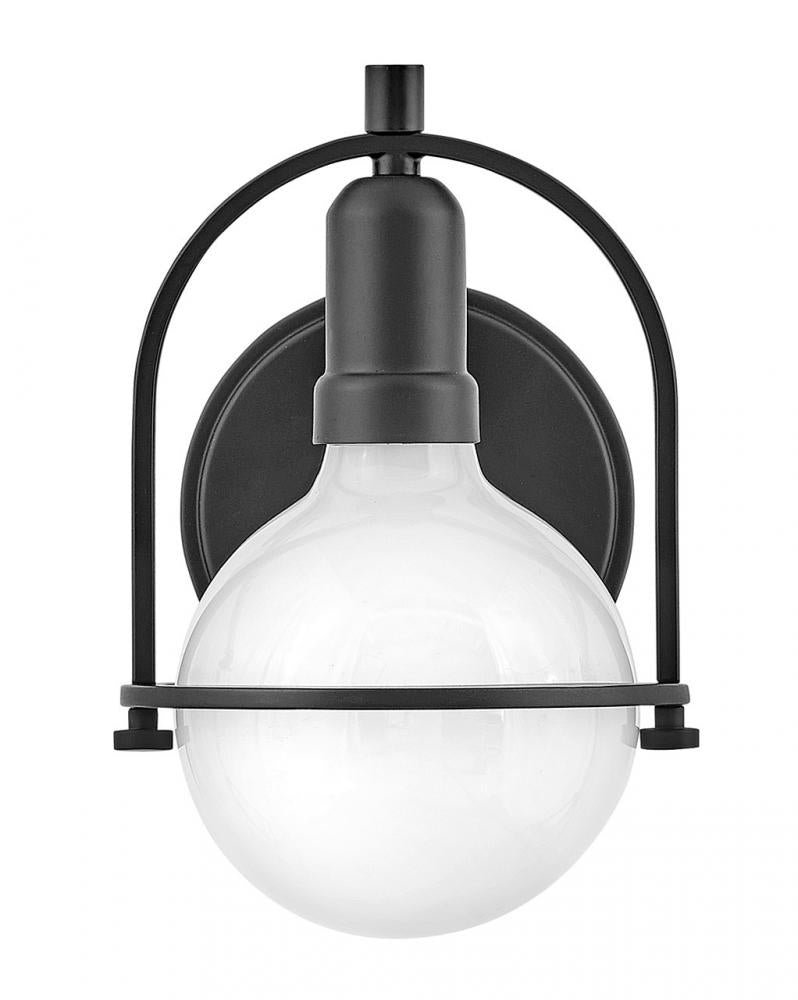 Small Single Light Vanity - Black