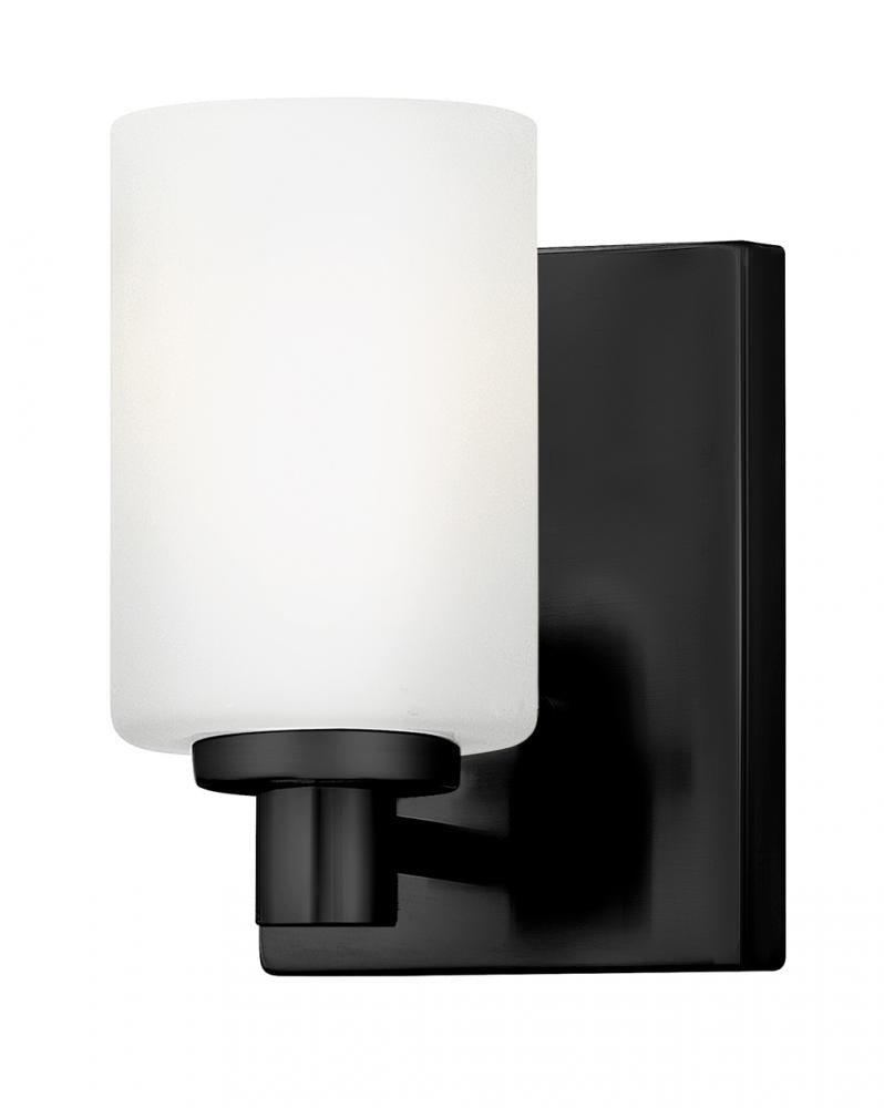 Small Single Light Vanity - Black