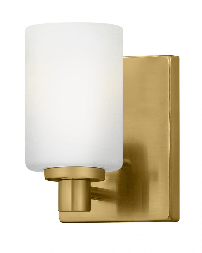 Small Single Light Vanity - Brass