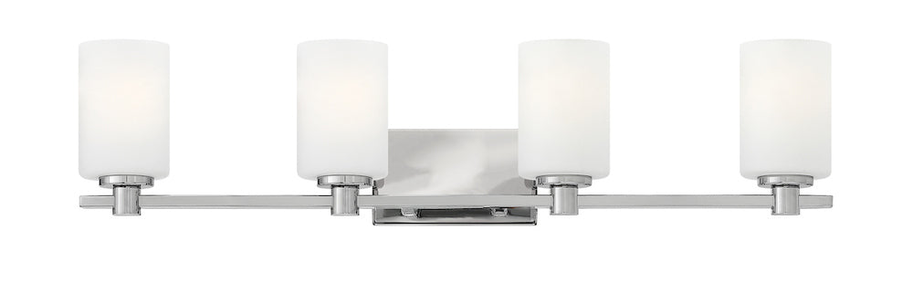 Large Four Light Vanity - Chrome