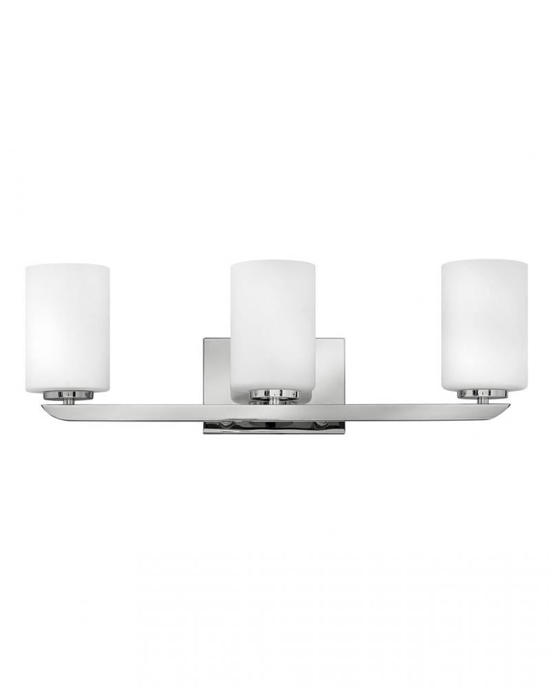 Medium Three Light Vanity - Polished Nickel