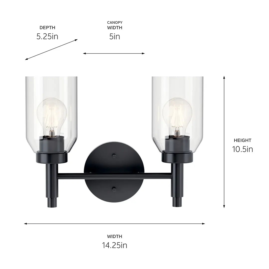 Madden 2 Light Vanity Light (4 Finishes)