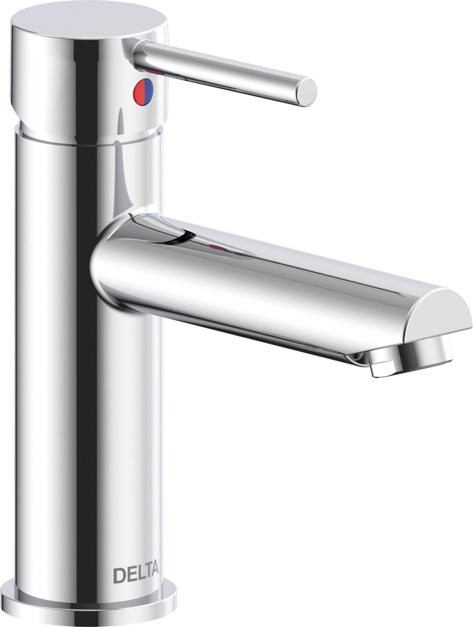 SINGLE HANDLE LAVATORY FAUCET CHROME LESS POP UP