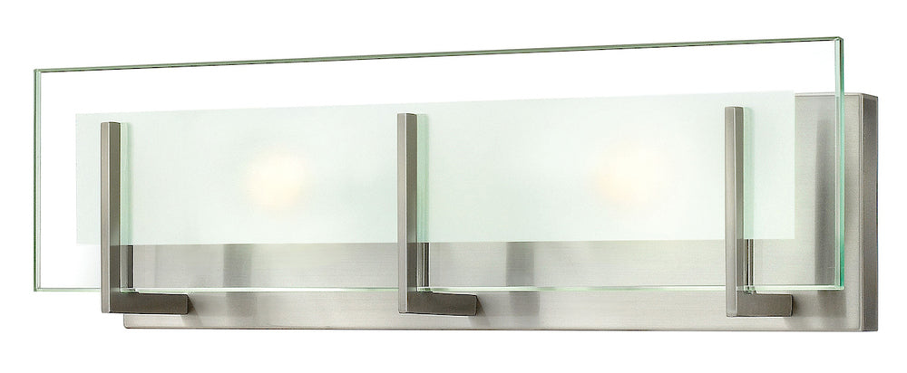 Small Two Light Vanity - Nickel
