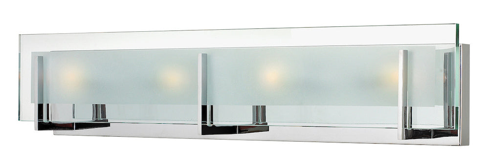 Large Four Light Vanity - Chrome