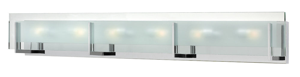 Extra Large Six Light Vanity - Chrome