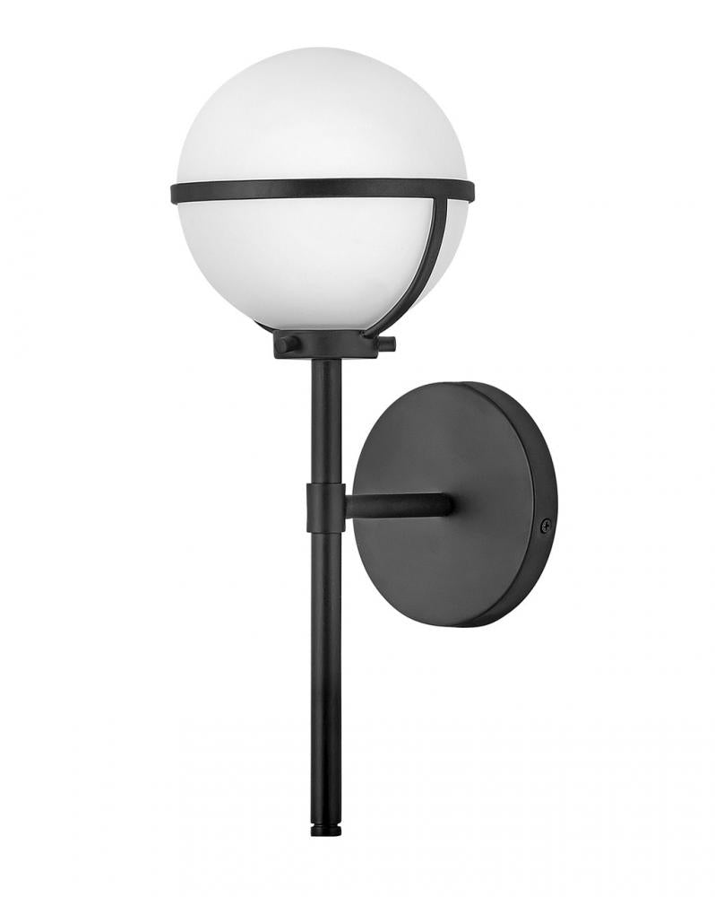 Medium Single Light Vanity - Black