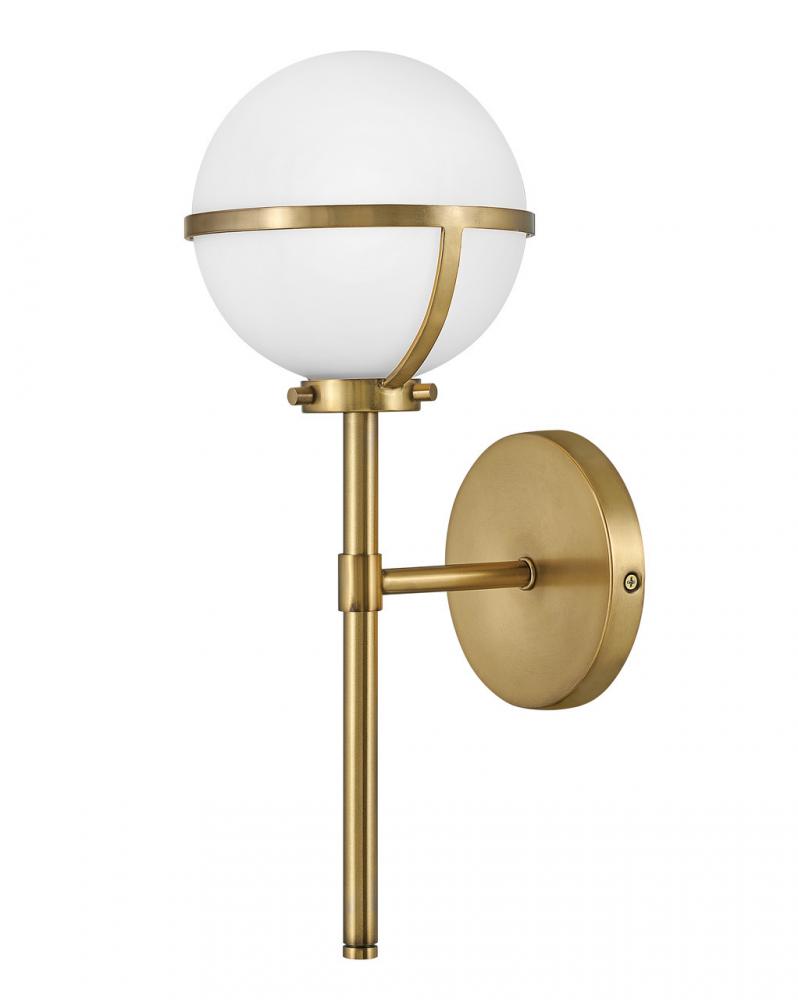 Medium Single Light Vanity - Brass