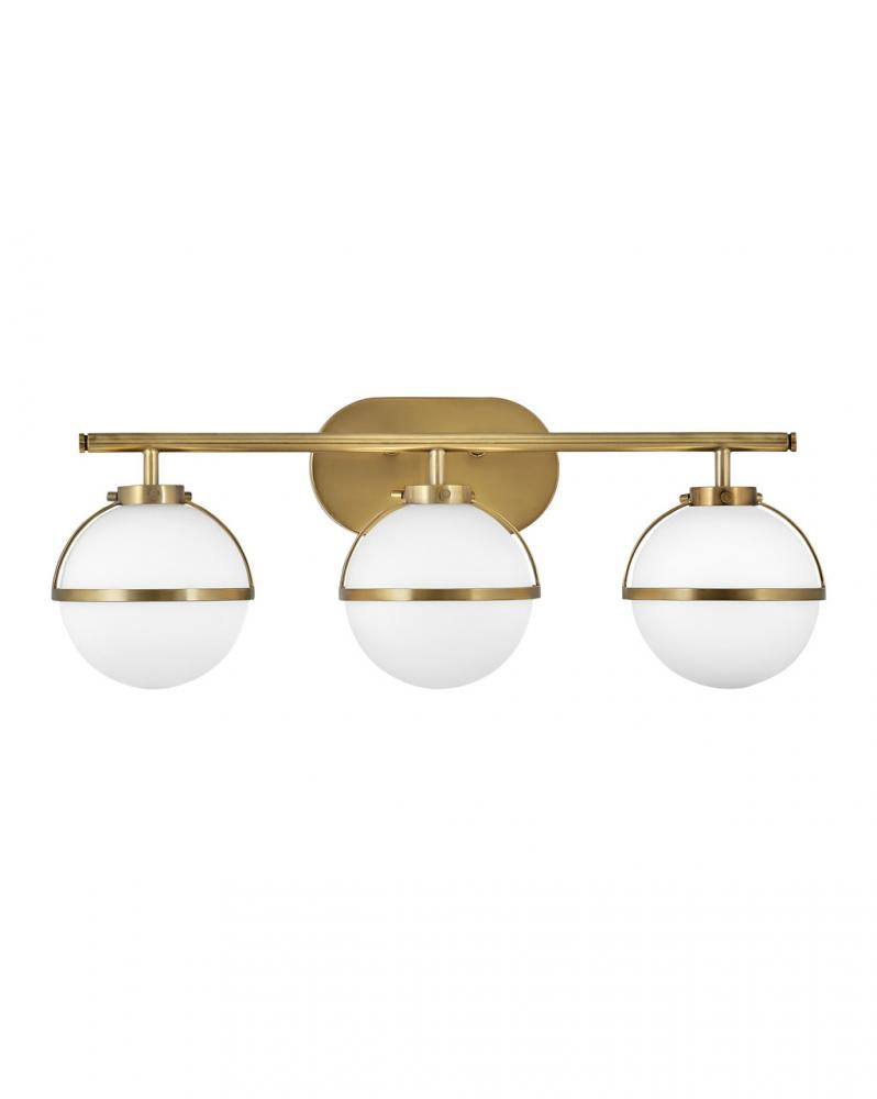 Medium Three Light Vanity - Brass