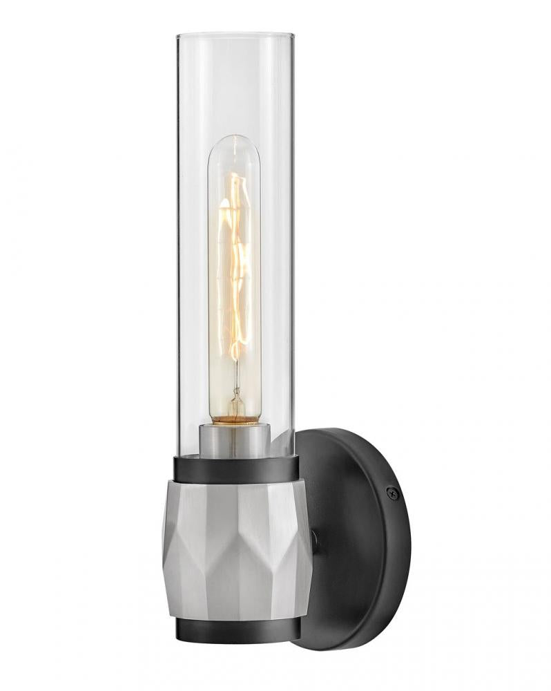 Medium Single Light Vanity - Black|Nickel