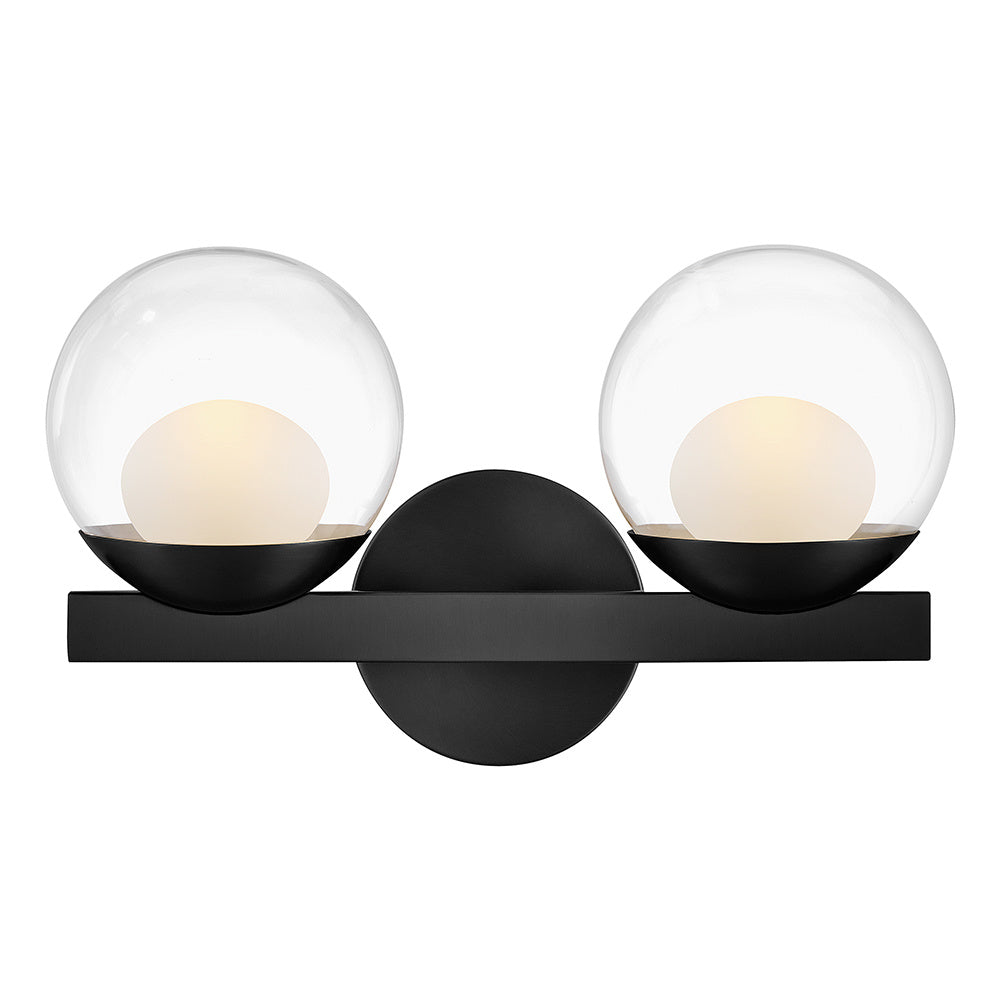 Small Two Light Vanity - Black