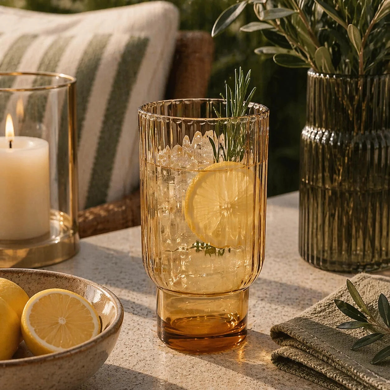 Acrylic Amber Tall Tumbler