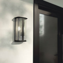 Load image into Gallery viewer, Timmin 7.25&quot; Exterior Wall Sconce in Distressed Black
