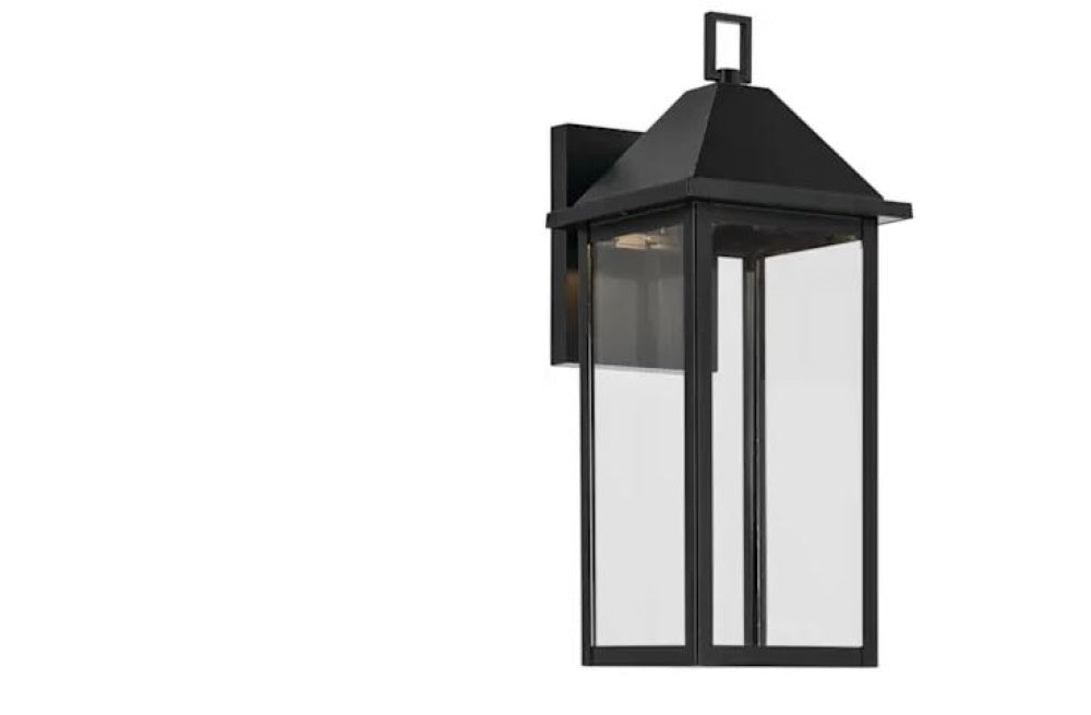 Prin 16.75 Inch 1 Light Outdoor DarkSky Wall Light with Clear Glass in Black