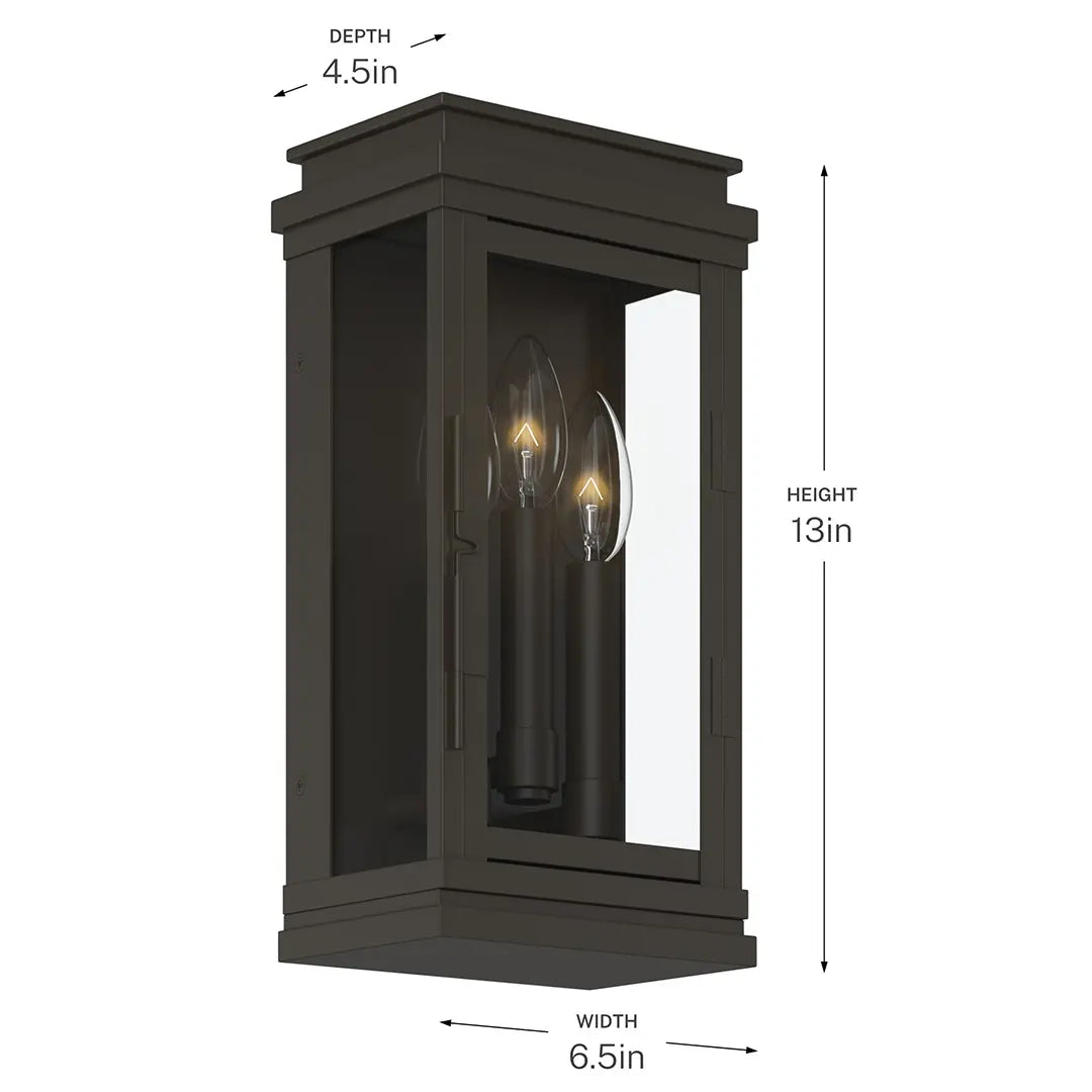 Lundon Outdoor Wall Light (2 Finishes)