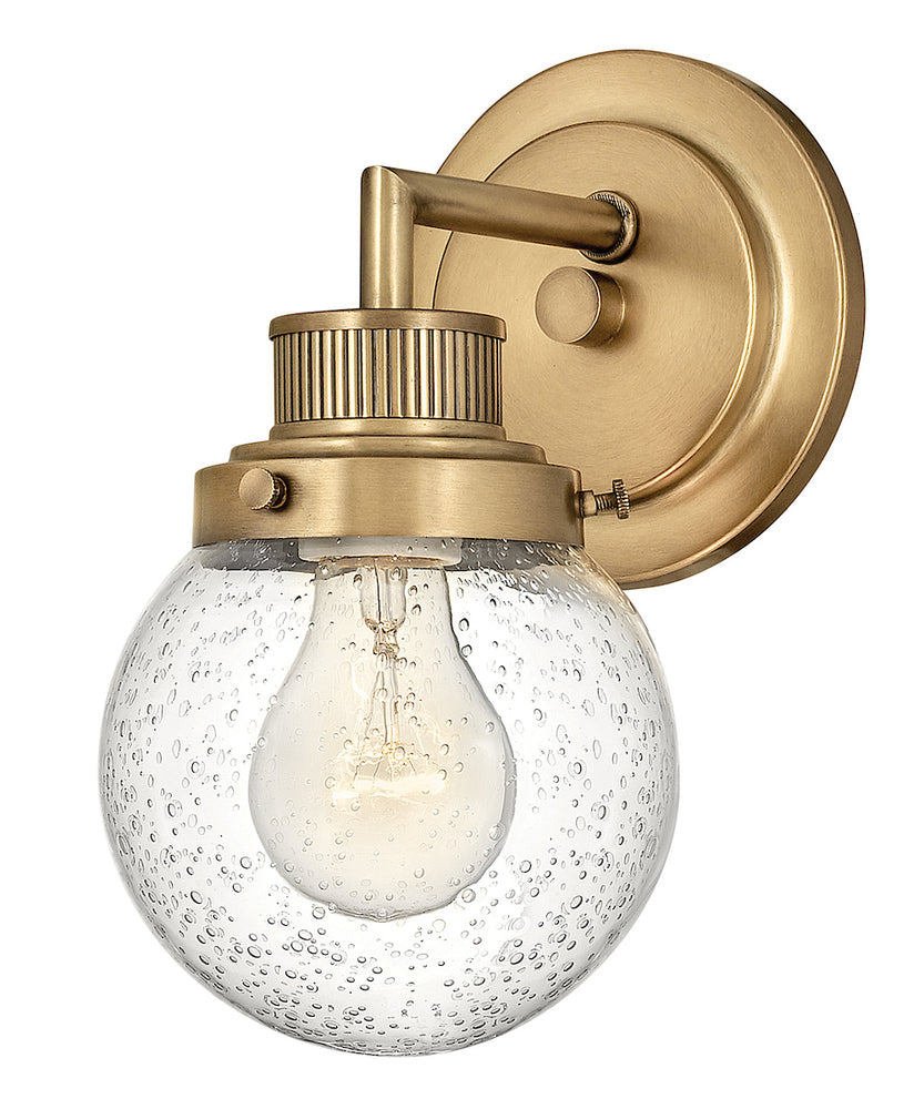 Small Single Light Vanity - Brass