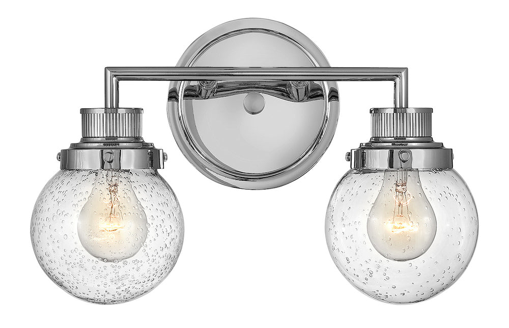 Small Two Light Vanity - Chrome