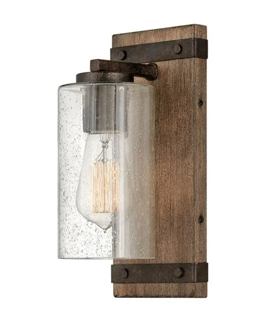 Sawyer Wall Sconce in Sequoia & Iron Rust