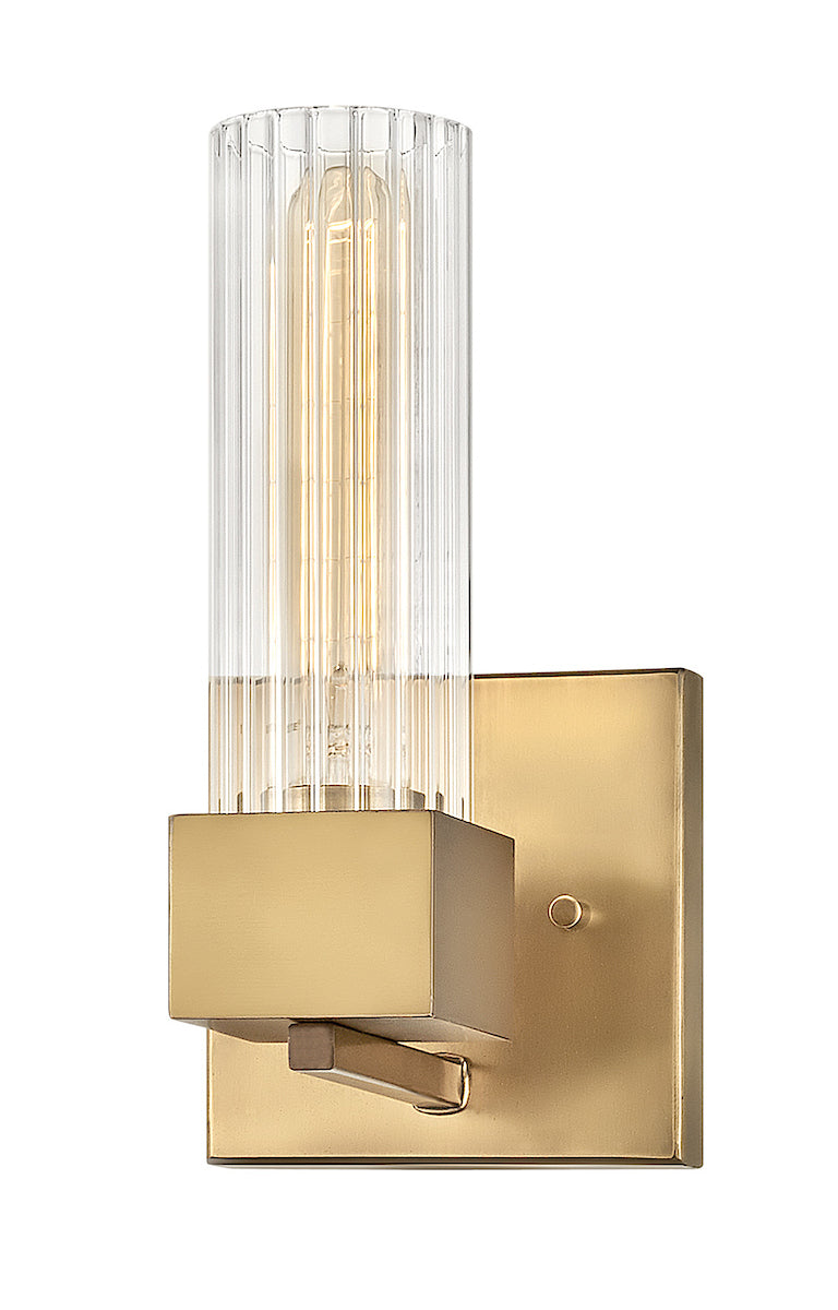 Medium Single Light Vanity - Brass