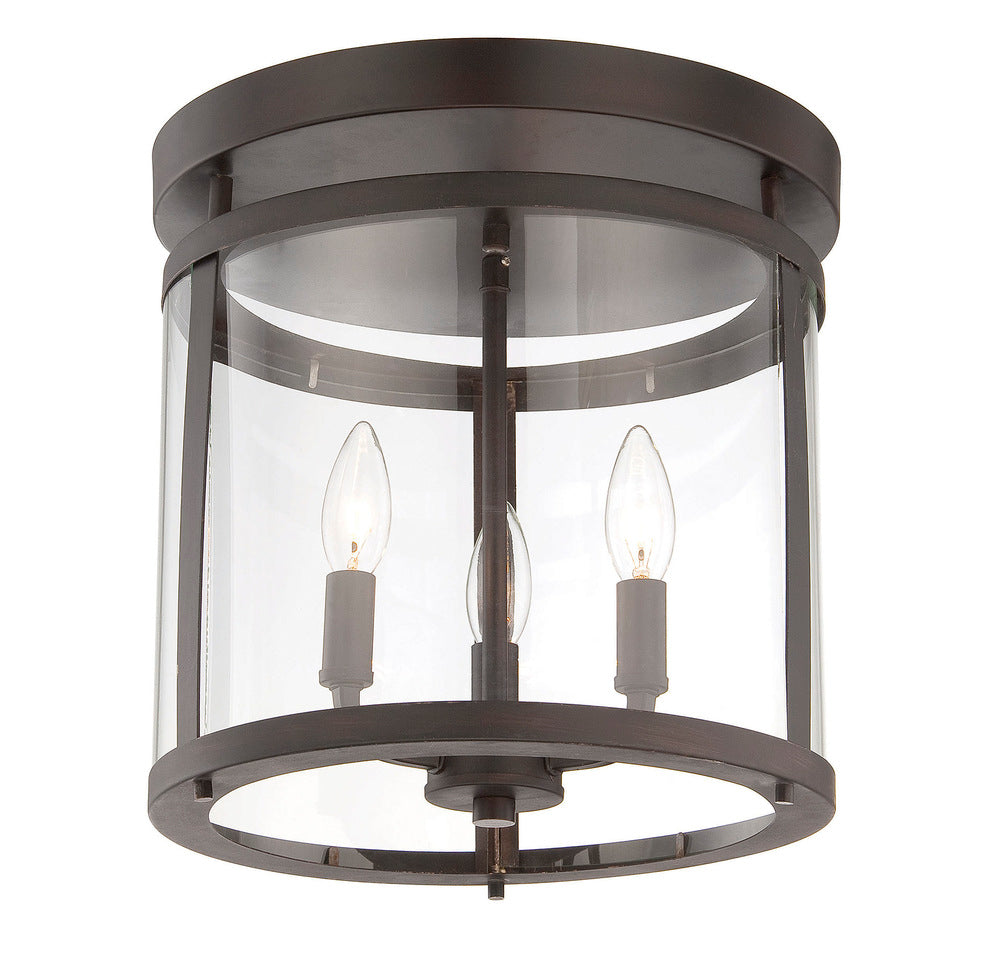 Penrose 3-Light Ceiling Light in English Bronze