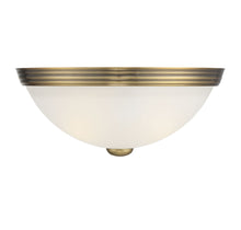 Load image into Gallery viewer, 2-Light Ceiling Light in Warm Brass
