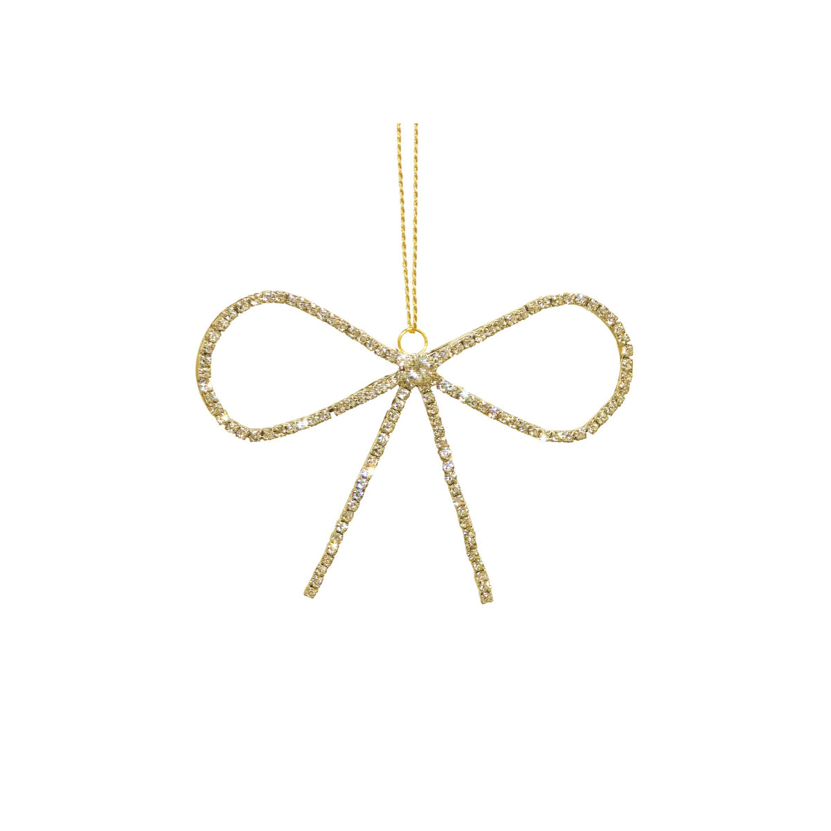 Bow Gem Ornament Metallic