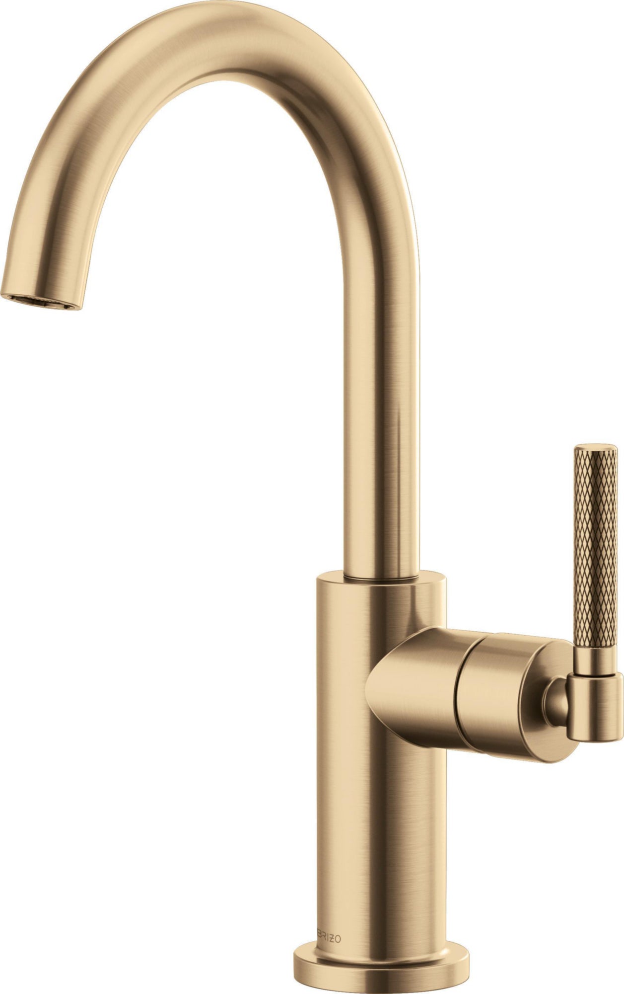 ARC SPOUT BAR, KNURLED HANDLE                               