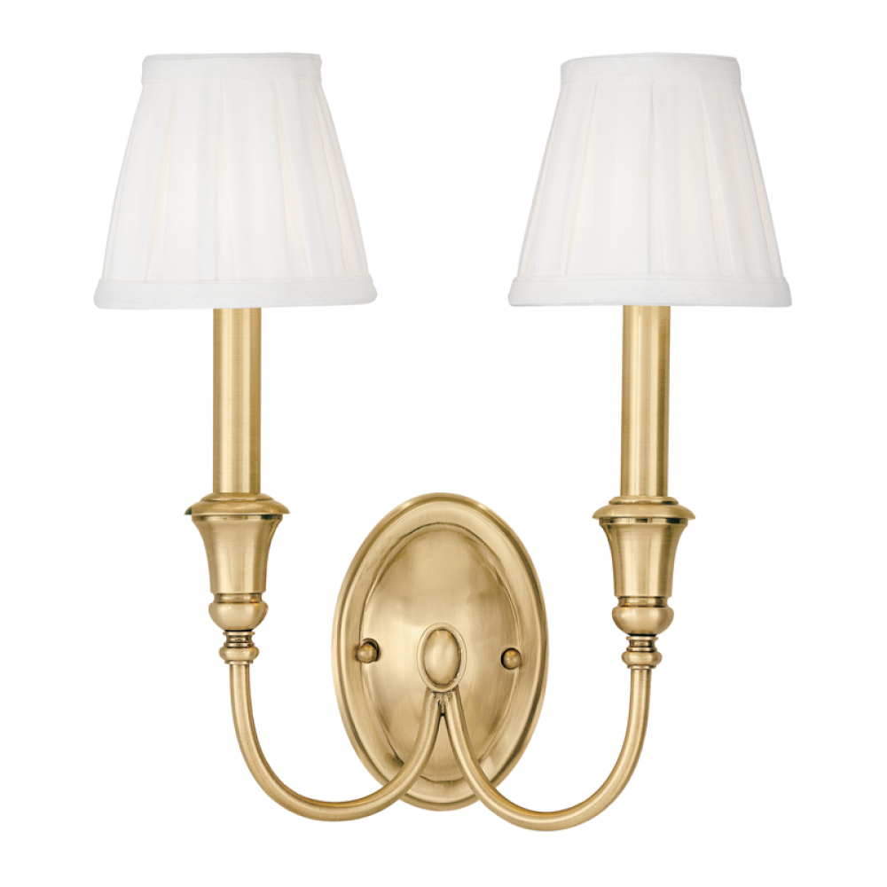 2 LIGHT WALL SCONCE