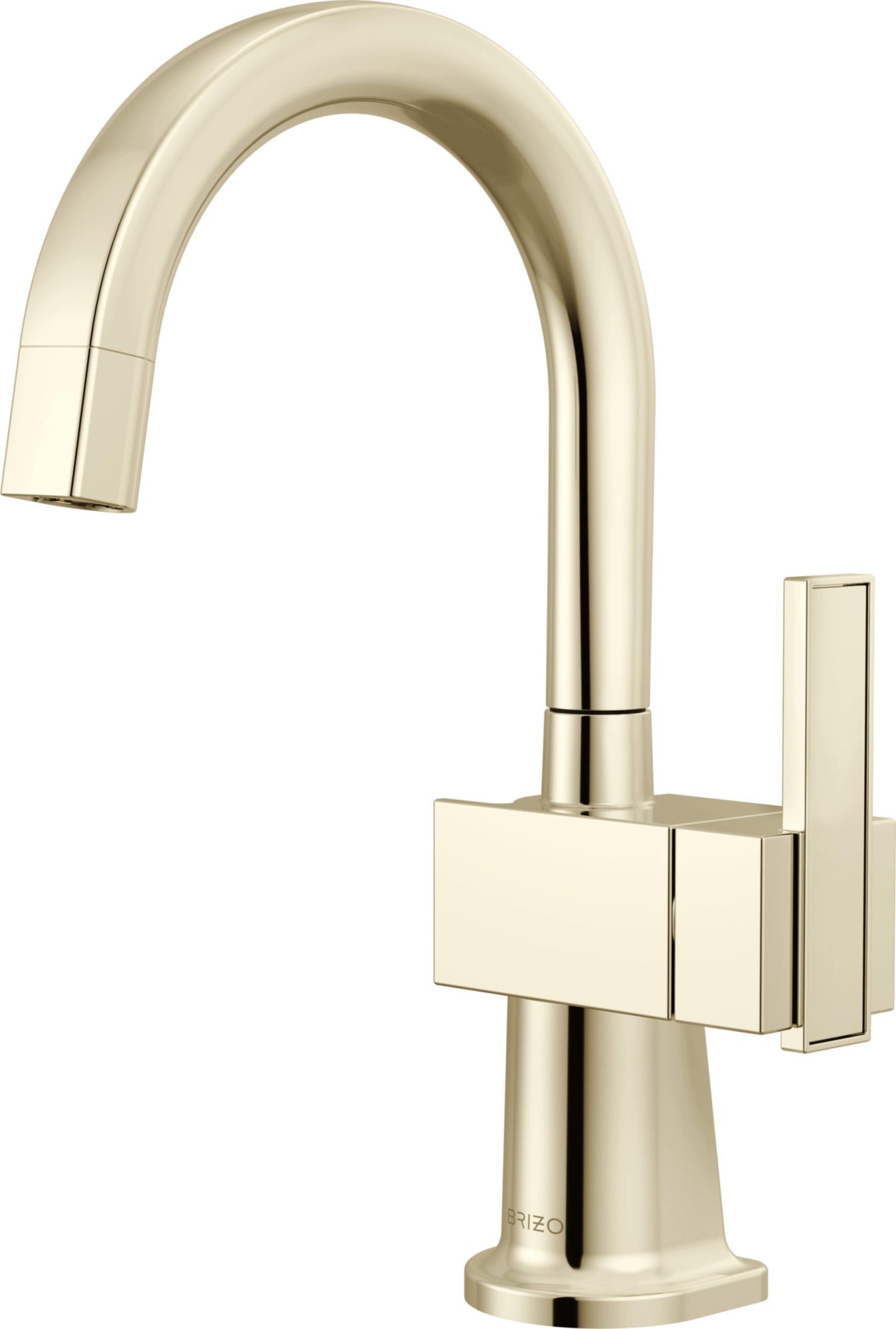 BEVERAGE FAUCET WITH ARC SPOUT