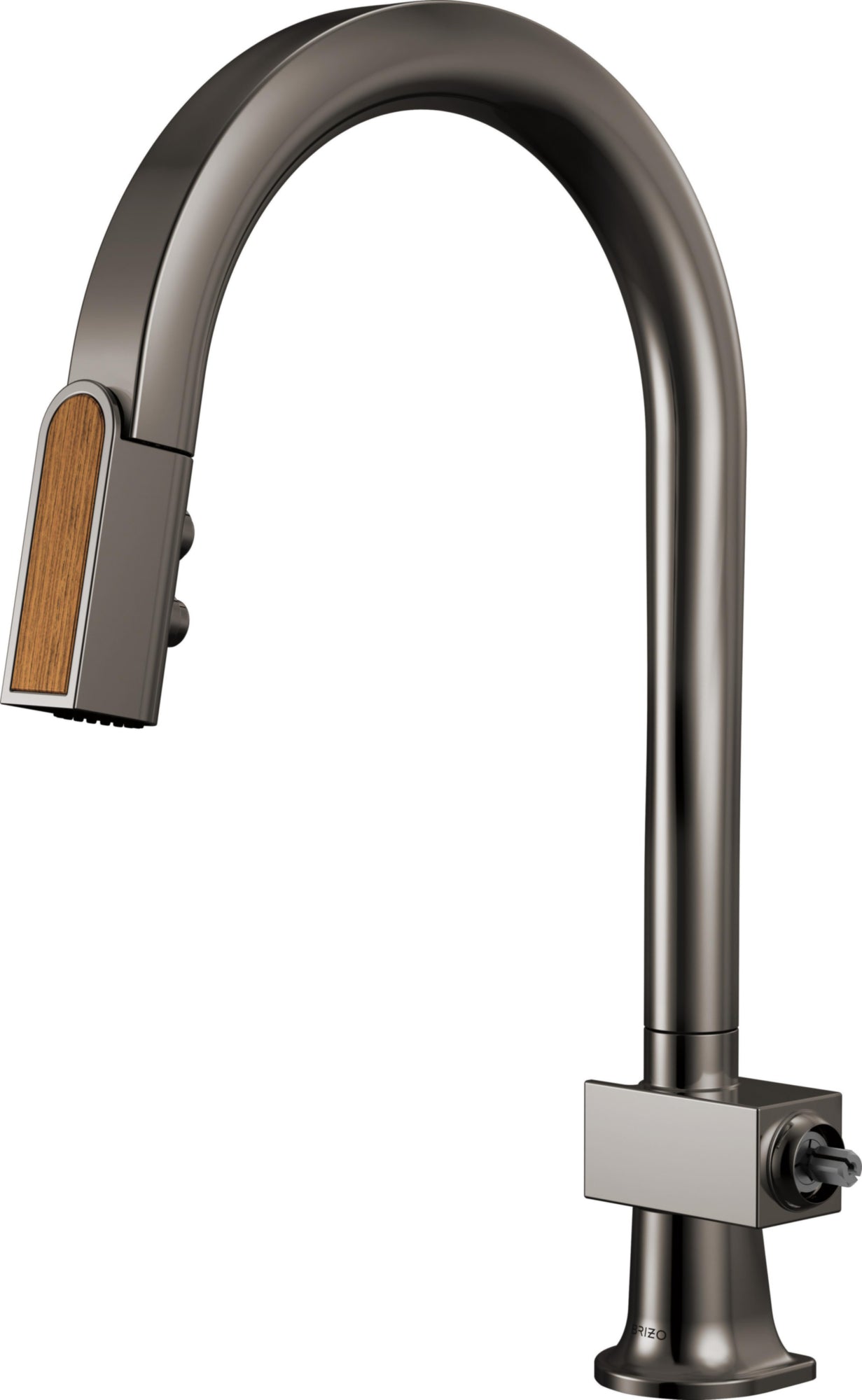 PULL-DOWN FAUCET WITH ARC SPOUT - LESS H