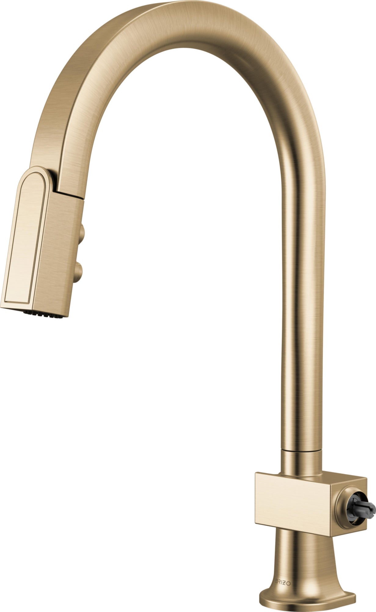 PULL-DOWN FAUCET WITH ARC SPOUT - LESS H