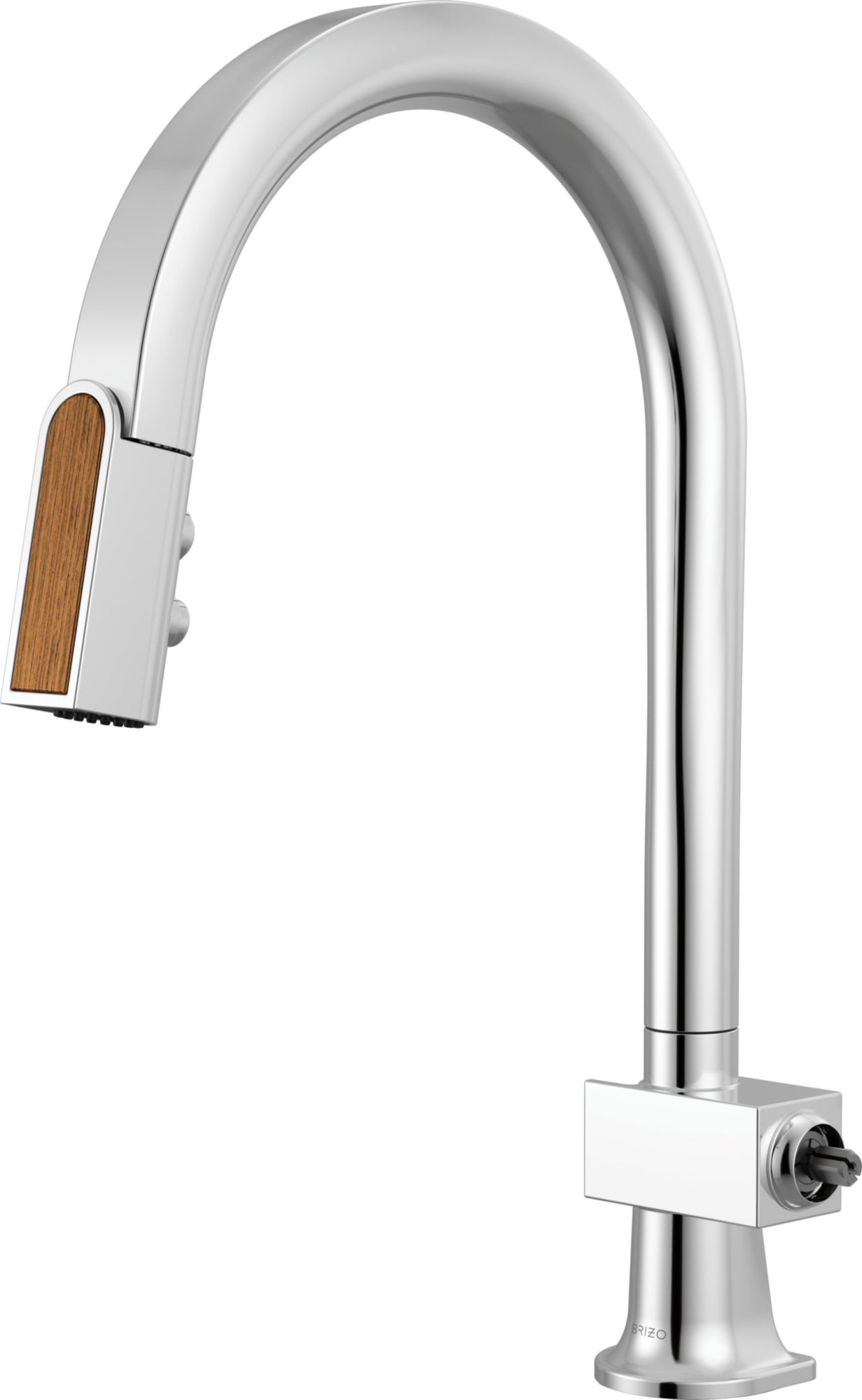 PULL-DOWN FAUCET WITH ARC SPOUT - LESS H