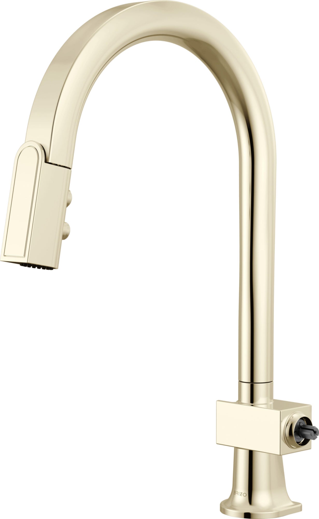 PULL-DOWN FAUCET WITH ARC SPOUT - LESS H
