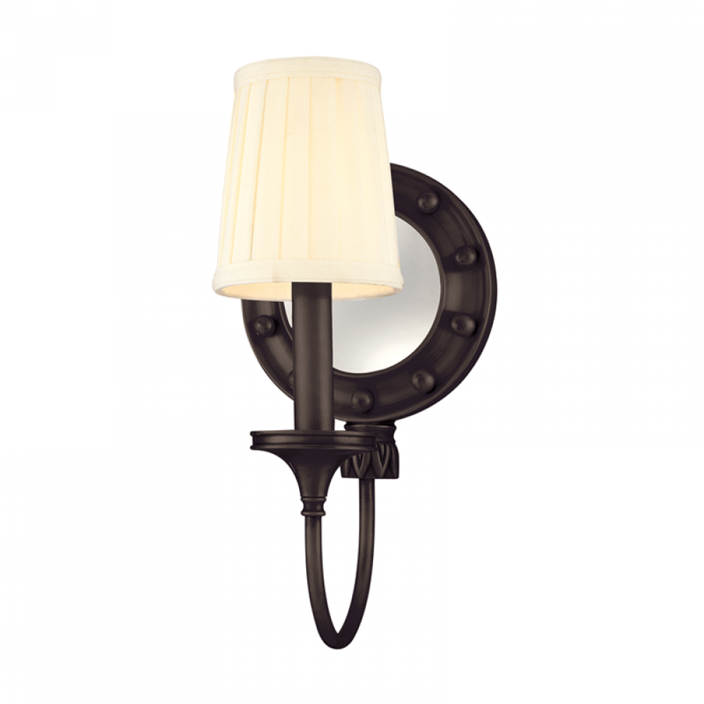 1 LIGHT MIRRORED WALL SCONCE
