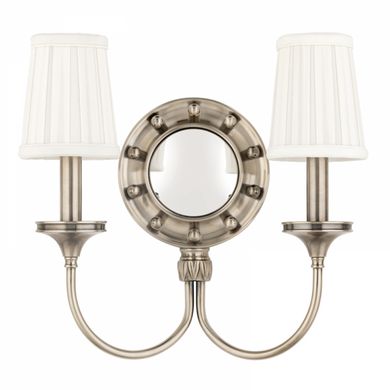 2 LIGHT MIRRORED WALL SCONCE