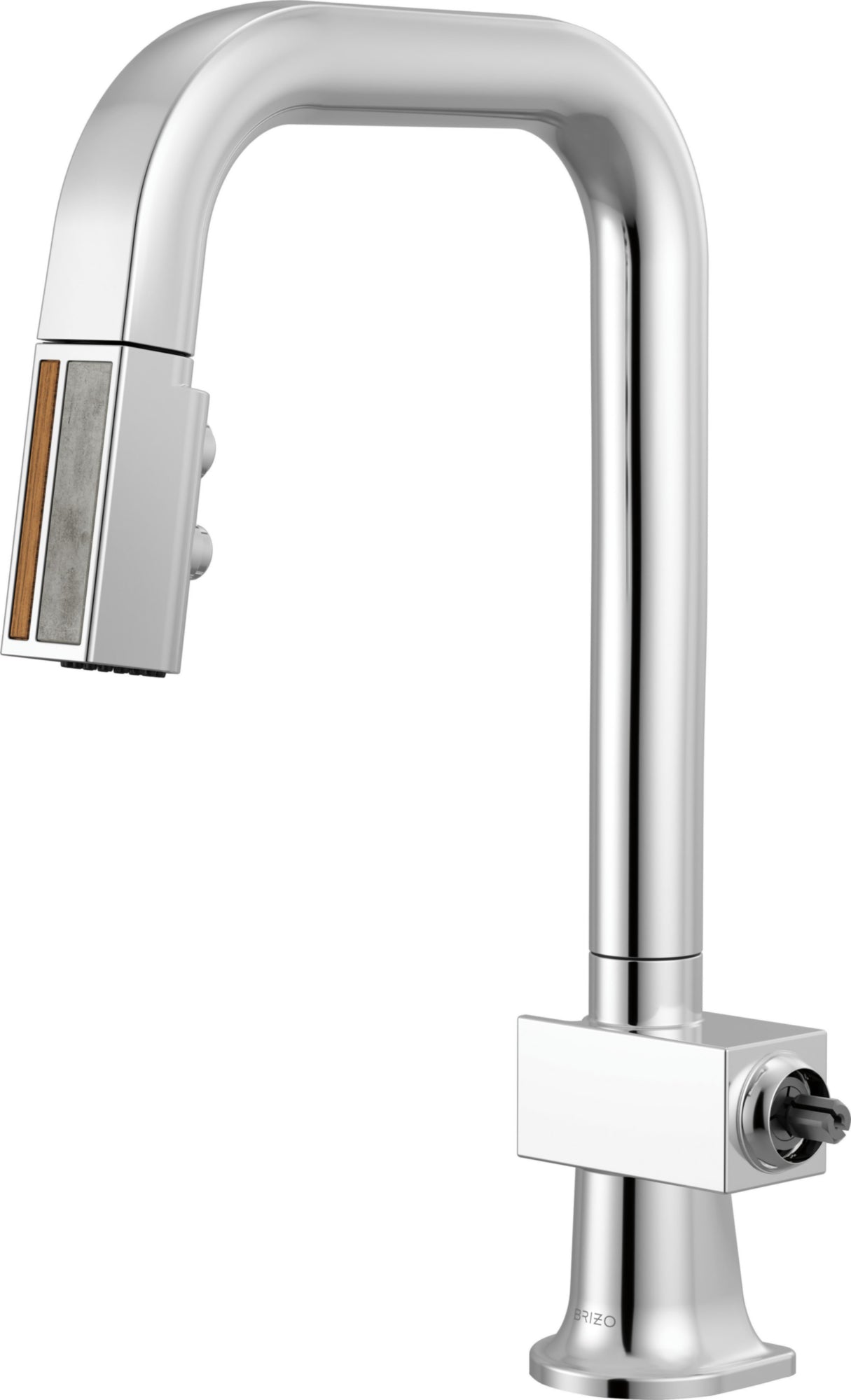 PULL-DOWN PREP FAUCET WITH SQUARE SPOUT