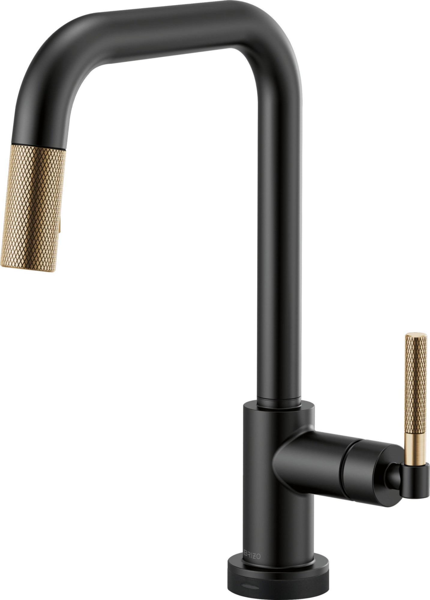 SQUARE SPOUT PULL-DOWN WITH SMARTTOUCH, KNURLED HANDLE      