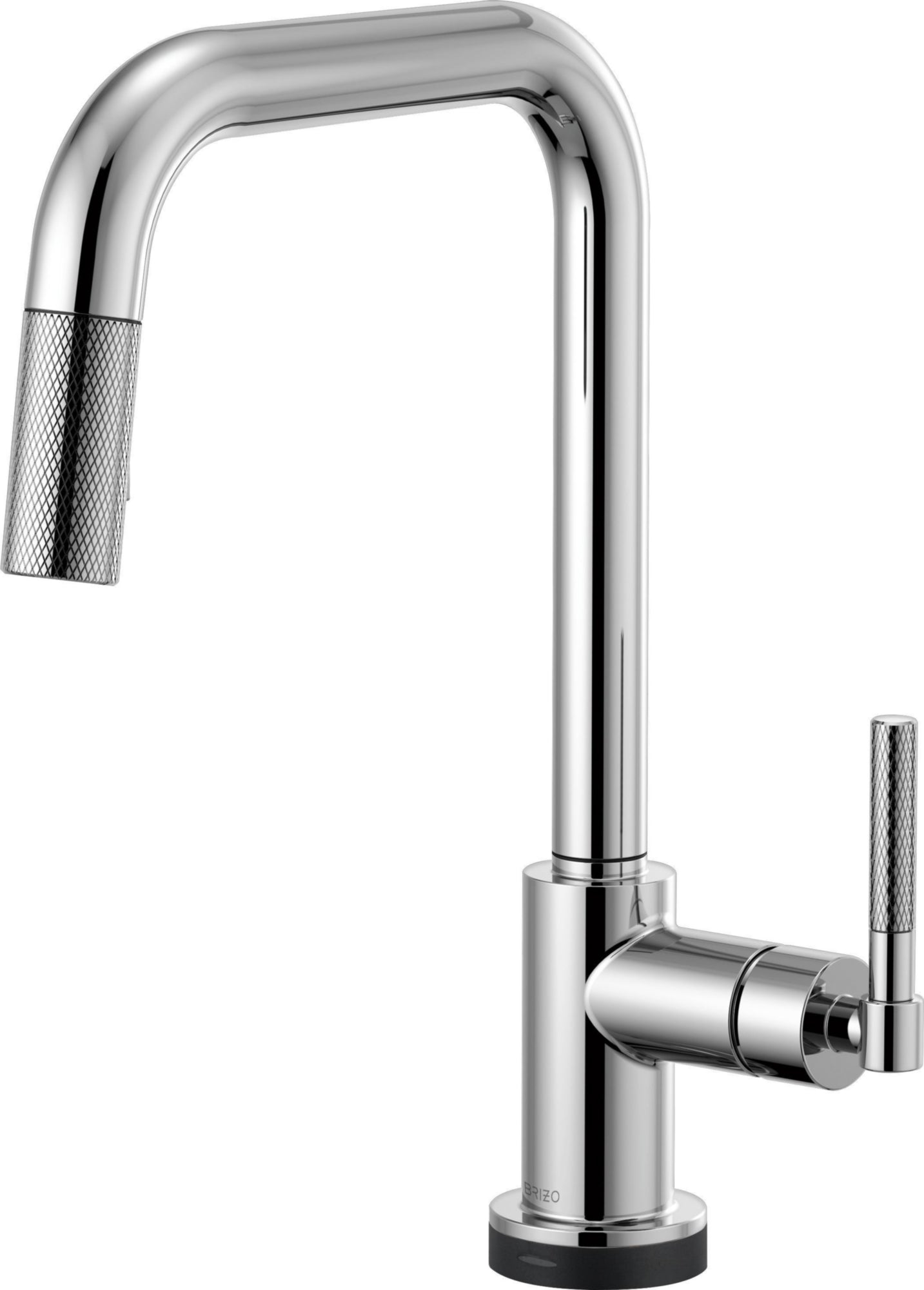 SQUARE SPOUT PULL-DOWN WITH SMARTTOUCH, KNURLED HANDLE      