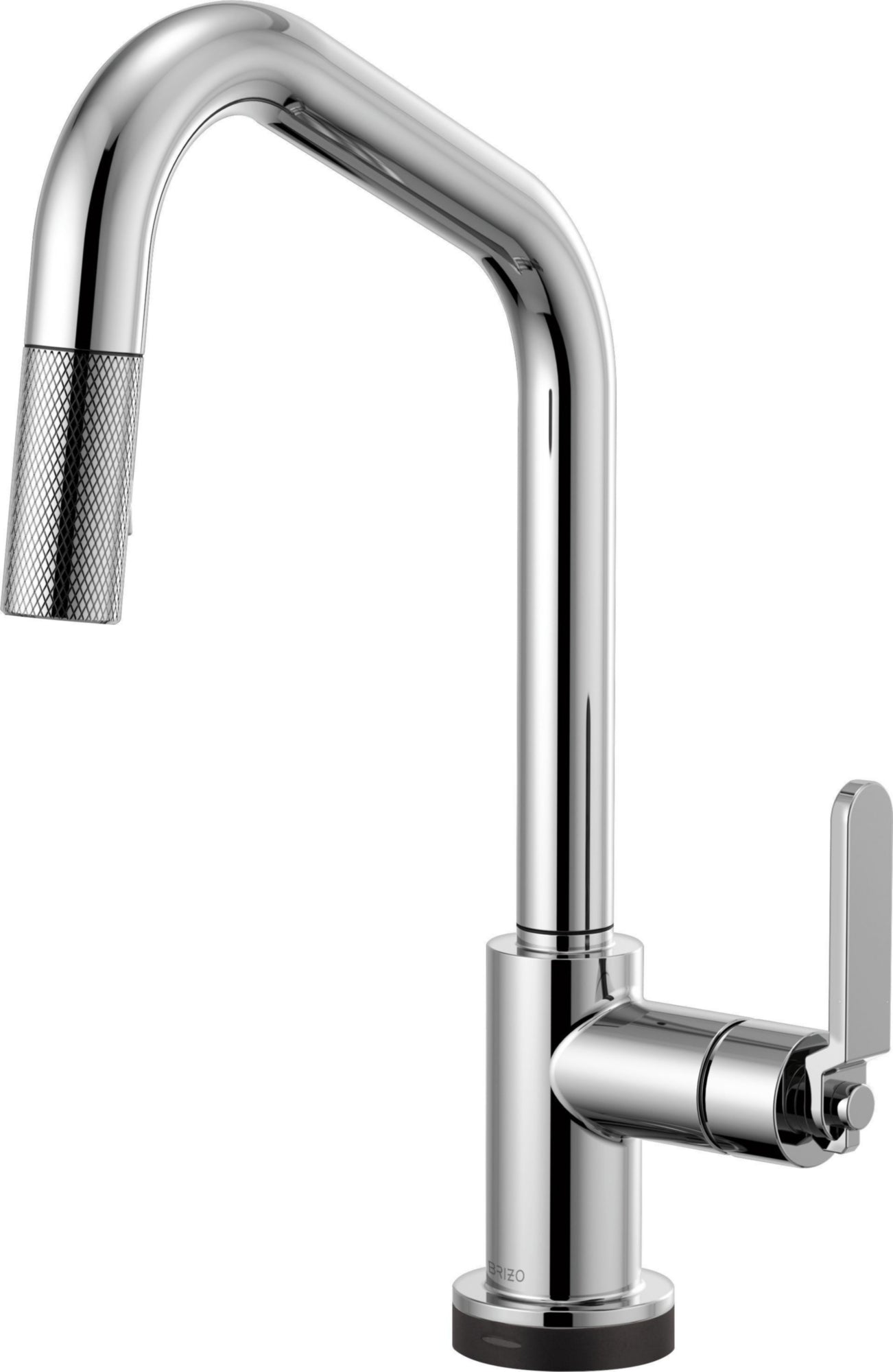 ANGLED SPOUT PULL-DOWN WITH SMARTTOUCH, INDUSTRIAL HANDLE   