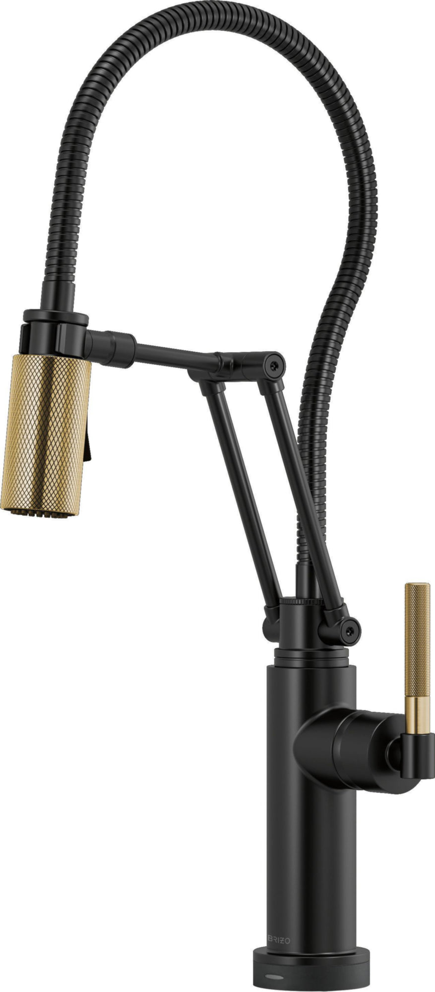 SMARTTOUCH ARTICULATING FAUCET WITH KNURLED HANDLE AND FINIS