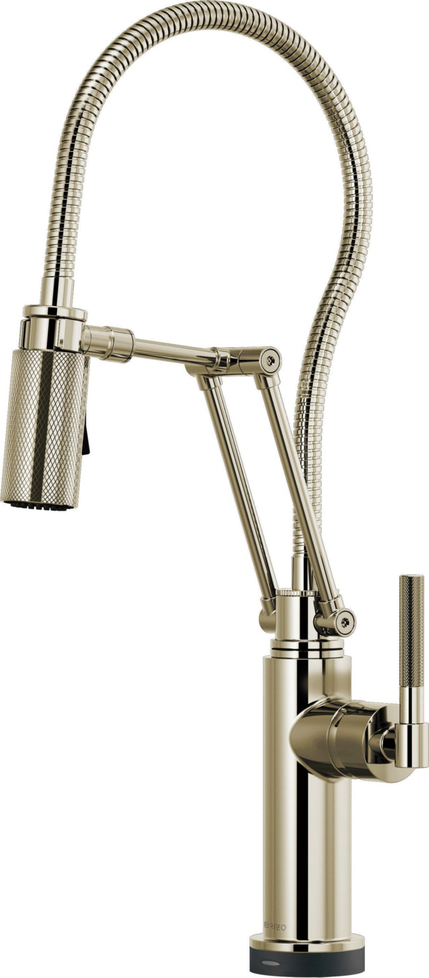 SMARTTOUCH ARTICULATING FAUCET WITH KNURLED HANDLE AND FINIS