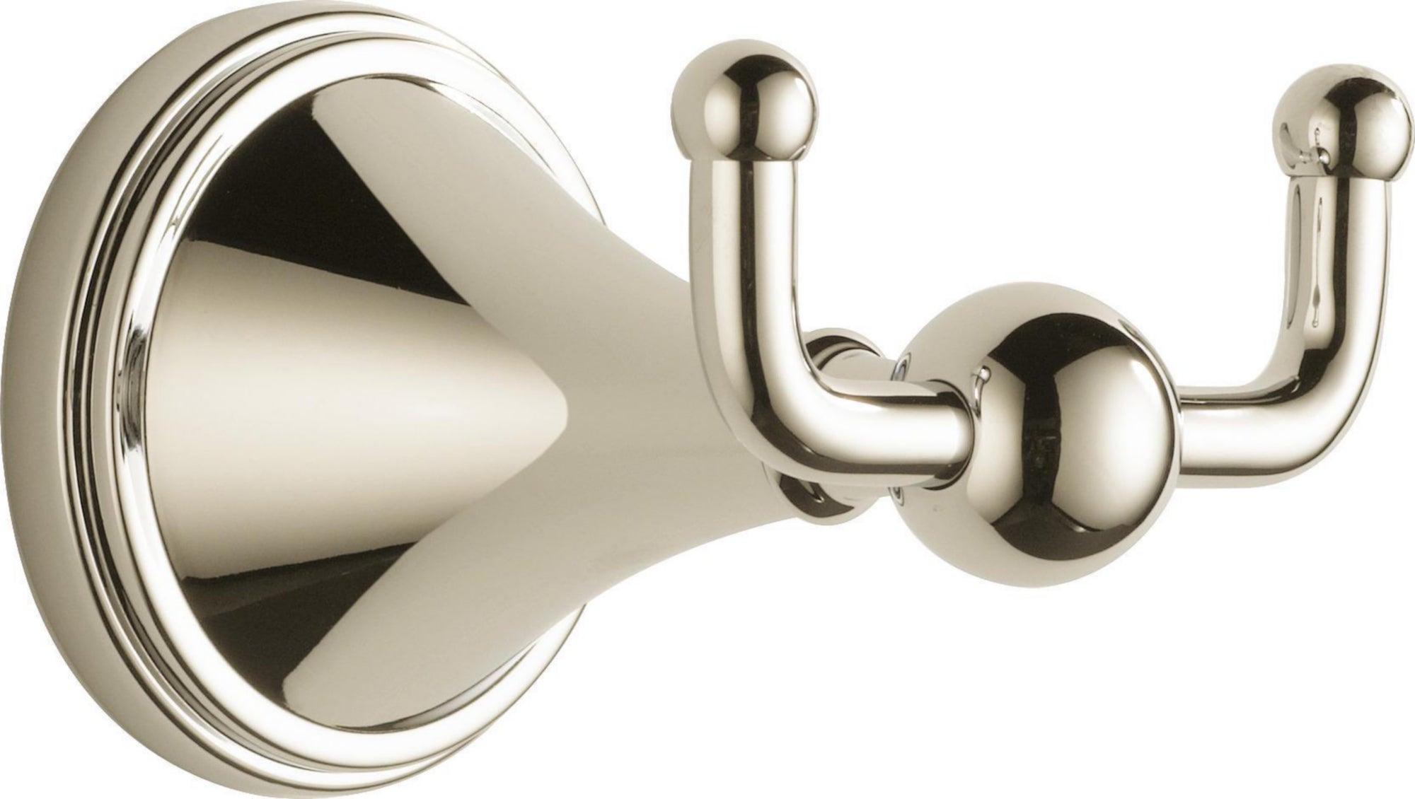 TRADITIONAL DOUBLE ROBE HOOK PN